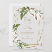 Invitation Fête des mariées Géométrique Gray & Coton en (Devant)