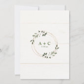 Invitation Fête des mariées Géométrique Vins Aquarelle (Dos)