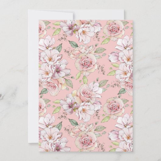 Invitation Fête des mariées Glam Bride modifiable (Dos)