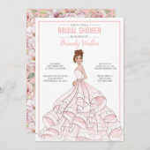 Invitation Fête des mariées Glam Bride modifiable (Devant / Derrière)