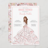 Invitation Fête des mariées Glam Bride modifiable (Devant / Derrière)