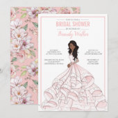 Invitation Fête des mariées Glam Bride modifiable (Devant / Derrière)