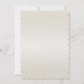 Invitation Fête des mariées Gold Ornate White Pearls (Dos)