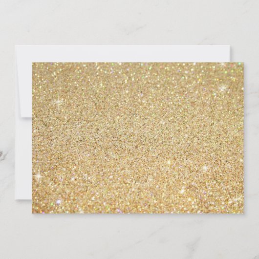 Invitation Fête des mariées Gold Parties scintillant Avenir M (Dos)