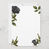 Invitation Fête des mariées gothique blanche jusqu'à la mort (Dos)