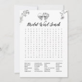 Invitation Fête des mariées gothique d'Halloween Word (Devant)