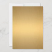 Invitation Fête des mariées, grand Gatsby, OR (Dos)