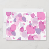 Invitation Fête des mariées graphique pétales de fleurs moder (Dos)