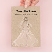 Invitation Fête des mariées Guess of the Dress Game