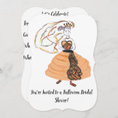 Invitation Fête des mariées Halloween (Devant / Derrière)