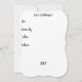 Invitation Fête des mariées Halloween (Dos)