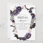 Invitation Fête des mariées Halloween Purple Automne automne (Devant)