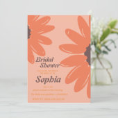 Invitation Fête des mariées hippie rétro Les années 70 (Debout devant)