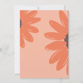 Invitation Fête des mariées hippie rétro Les années 70 (Dos)