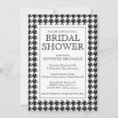 Invitation Fête des mariées Houndstooth (Devant)
