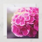 Invitation Fête des mariées Hydrangea rose foncé (Dos)