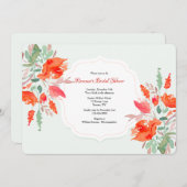 Invitation Fête des mariées Imaginaire aquarelle (Devant / Derrière)