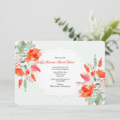 Invitation Fête des mariées Imaginaire aquarelle (Debout devant)