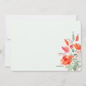 Invitation Fête des mariées Imaginaire aquarelle (Dos)