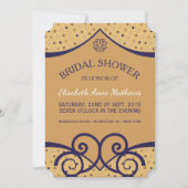 Invitation Fête des mariées indienne de délice (Devant)