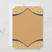 Invitation Fête des mariées indienne de délice (Dos)