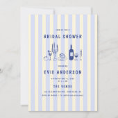 Invitation Fête des mariées italienne à la main tirée (Devant)