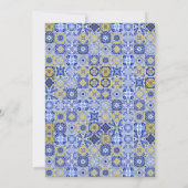 Invitation Fête des mariées italienne de La Dolce Vita (Dos)