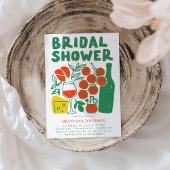 Invitation Fête des mariées italienne moderne