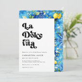 Invitation Fête des mariées italienne Positano La Dolce Vita (Debout devant)