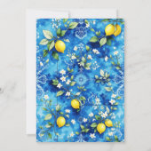 Invitation Fête des mariées italienne Positano La Dolce Vita (Dos)