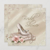 Invitation Fête des mariées ivoire (Devant / Derrière)