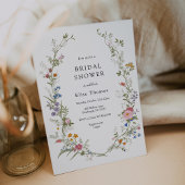 Invitation Fête des mariées Jardin Fleur sauvage vintage