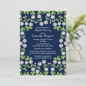 Invitation Fête des mariées Jardin Floral de la Marine modern (Debout devant)