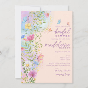 Invitation Fête des mariées Jardin Floral Fleur sauvage