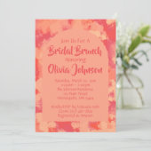 Invitation Fête des mariées Jardin Rouge Cheery Brunch Invita (Debout devant)