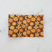 Invitation Fête des mariées jaune orange Super rétro (Intérieur)