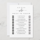 Invitation Fête des mariées Jeu qui a dit l'épouse ou la cham (Devant)