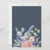 Invitation Fête des mariées Lavande et Eucalyptus Aquarelle (Dos)