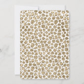 Invitation Fête des mariées Leopard de Parties scintillant en (Dos)