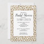 Invitation Fête des mariées Leopard de Parties scintillant en (Devant)