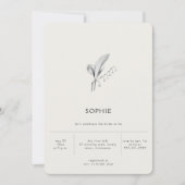 Invitation Fête des mariées Lily Lily Simple Moderne (Devant)