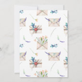 Invitation Fête des mariées longue distance par courrier (Dos)