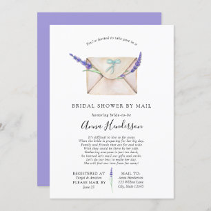 Invitation Fête des mariées longue distance par courrier