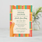 Invitation Fête des mariées Lover du livre | Chic Fun "Nouvea (Debout devant)