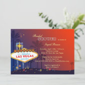 Invitation Fête des mariées ludique Las Vegas (Debout devant)