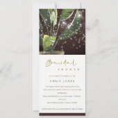 INVITATION FÊTE DES MARIÉES LUMINEUSE MASON JAR STARRY PALM T (Devant)