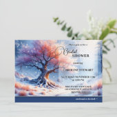 Invitation Fête des mariées Magique Winter Wonderland (Debout devant)