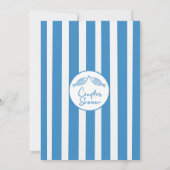 Invitation Fête des mariées Main Drake Blue Two Fish Couples (Dos)