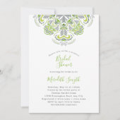 Invitation Fête des mariées Mandala moderne (Devant)