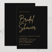 Invitation Fête des mariées manuscrite (Devant / Derrière)